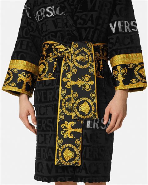 real versace robe|Versace bathrobe price.